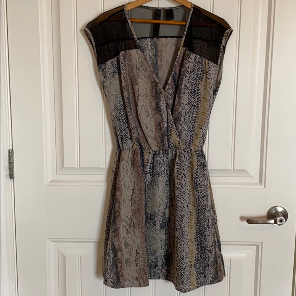🟣3 for $25🟣 cross front snake print dress